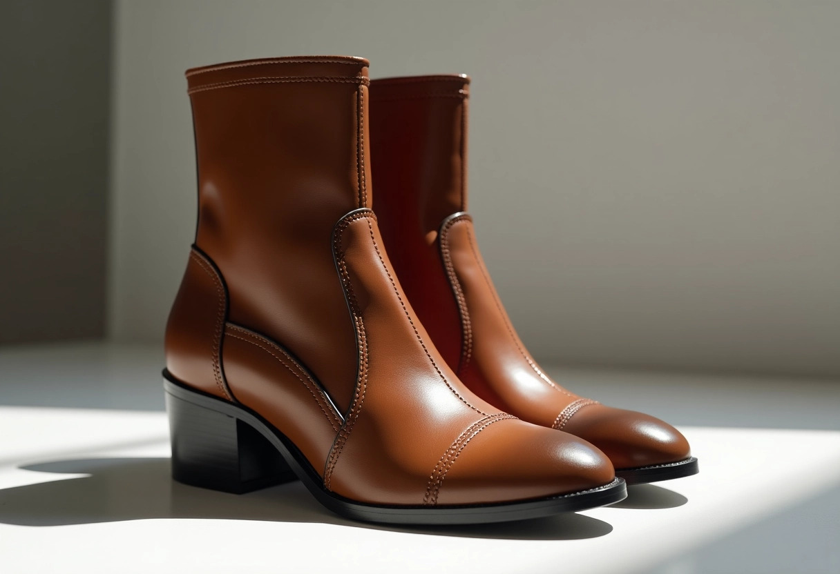 bottines cuir